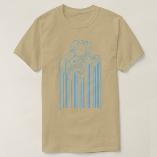 宇宙飛行士カッコいい宇宙プレミアムTシャツ Tシャツ (デザイン正面)
