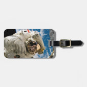 宇宙飛行士カッコいい宇宙空間写真カッコいい宇宙 ラゲッジタグ (正面横)