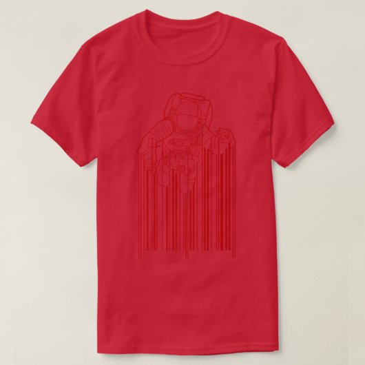 宇宙飛行士カッコいい宇宙 Tシャツ (デザイン正面)
