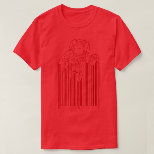 宇宙飛行士カッコいい宇宙Tシャツ Tシャツ (デザイン正面)