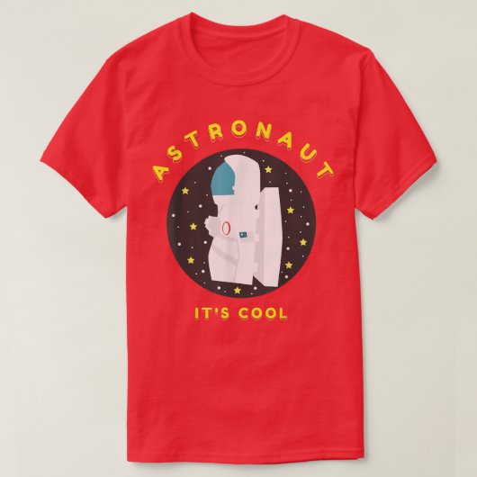 宇宙飛行士カッコいい Tシャツ (デザイン正面)