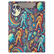 宇宙飛行士カラフルのスペースウォークパターン