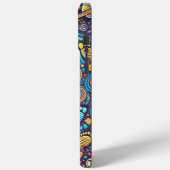 宇宙飛行士カラフルのスペースウォークパターン Case-Mate iPhoneケース (裏面 / 左)