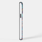 宇宙飛行士カラフルのスペースウォークパターン iPhoneケース (右側面)