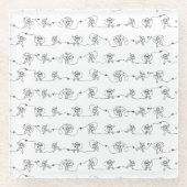 宇宙飛行士ガラスコースター ガラスコースター (正面)