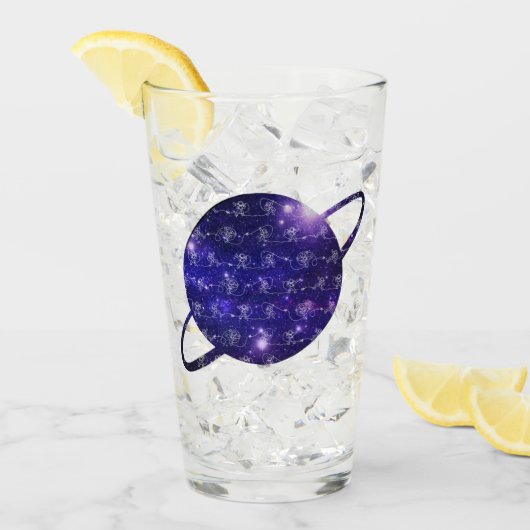 宇宙飛行士ガラス タンブラーグラス (アイス正面)