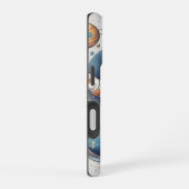 ✨宇宙飛行士ガールフード付きスウェットシャツ iPhone 16ケース (右側面)