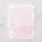 宇宙飛行士ガールベビーシャワー招待状 招待状 (裏面)