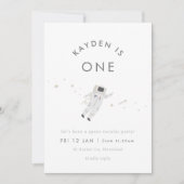 宇宙飛行士キッズ宇宙誕生日パーティー招待状 招待状 (正面)