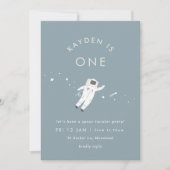 宇宙飛行士キッズ宇宙誕生日パーティー招待状 招待状 (正面)