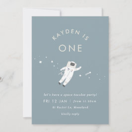 宇宙飛行士キッズ宇宙誕生日パーティー招待状 招待状