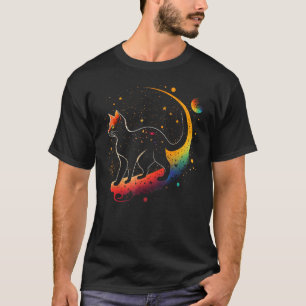 宇宙飛行士キャットまたはおもしろい銀河系キャット宇宙キャット値リスト Tシャツ