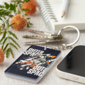 宇宙飛行士キーチェーン | カスタム贈り物 キーホルダー (正面右)