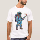 宇宙飛行士ギャラクシー星のグラフィティビーシャツ Tシャツ (正面)