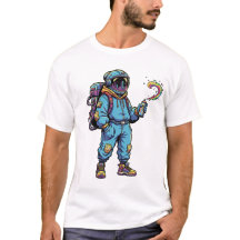 宇宙飛行士ギャラクシー星のグラフィティビーシャツ