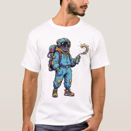 宇宙飛行士ギャラクシー星のグラフィティビーシャツ Tシャツ