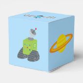 宇宙飛行士クールロケット船子供の誕生日パーティー フェイバーボックス (裏面サイド)