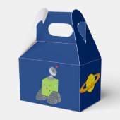 宇宙飛行士クールロケット船子供の誕生日パーティー フェイバーボックス (裏面サイド)