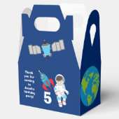 宇宙飛行士クールロケット船子供の誕生日パーティー フェイバーボックス (オープン)