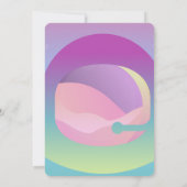 宇宙飛行士グラデーション宇宙惑星誕生日Any Age 招待状 (裏面)