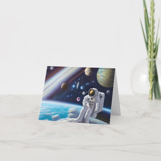 宇宙飛行士グラフィック ノートカード (正面)