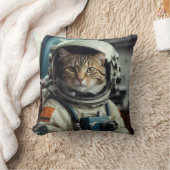 宇宙飛行士グレー クッション (ブランケット)