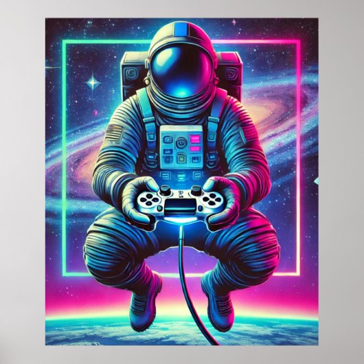 宇宙飛行士ゲーマー ポスター (正面)