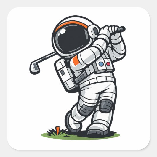 宇宙飛行士ゴルフ スクエアシール (正面)