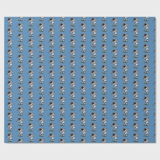 宇宙飛行士ゴルフ ラッピングペーパー (フラット)