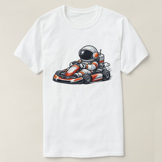 宇宙飛行士ゴーカート Tシャツ (デザイン正面)