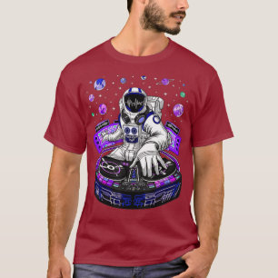 宇宙飛行士サイケデリックの音楽DJサイコランステクノ Tシャツ
