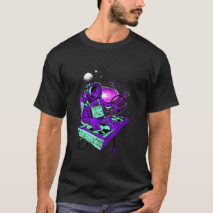 宇宙飛行士サイケデリック音楽DjミキサーPsytrance Tec Tシャツ