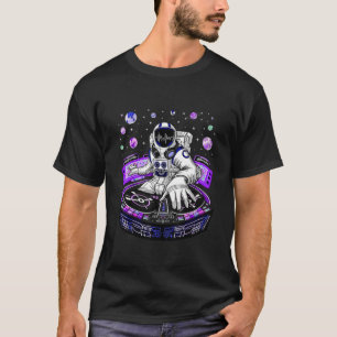 宇宙飛行士サイケデリック音楽DJ Tシャツ