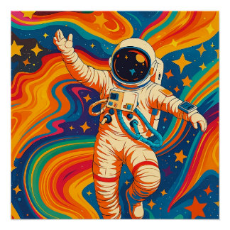 宇宙飛行士サイケデリック- Groovy宇宙波 ポスター