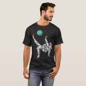 宇宙飛行士サッカー選手 Tシャツ (正面フル)