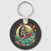 宇宙飛行士サンタクリスマスクリスマス宇宙プレゼント キーホルダー (正面)