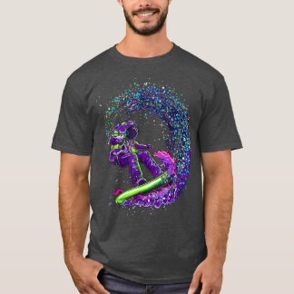 宇宙飛行士サーファーカッコいいTシャツ Tシャツ