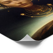 宇宙飛行士サーレアルSFアートポスター ポスター (角)