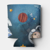 宇宙飛行士シャトルバスパーソナライズされた 缶クーラー (裏面)