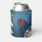 宇宙飛行士シャトルバスパーソナライズされた 缶クーラー (缶裏面)