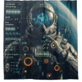 宇宙飛行士シャワーカーテン シャワーカーテン (正面)
