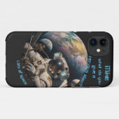 宇宙飛行士ジョークカスタマイズ可能  Case-Mate iPhoneケース (裏面(横))