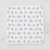 宇宙飛行士スクウェア・ビジネス・カード スクエア名刺 (裏面)