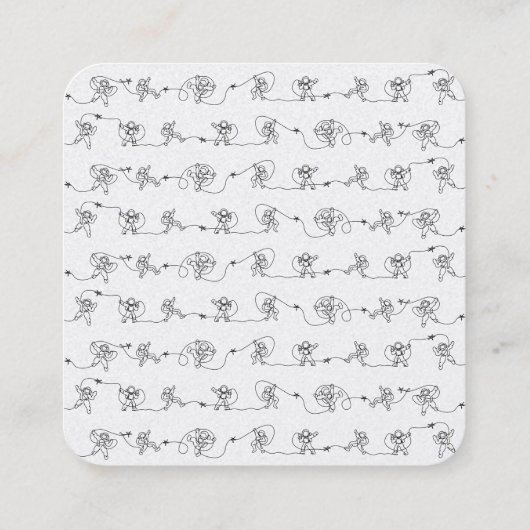 宇宙飛行士スクウェア・ビジネス・カード スクエア名刺 (裏面)