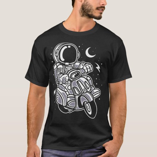 宇宙飛行士スクーター Tシャツ (正面)