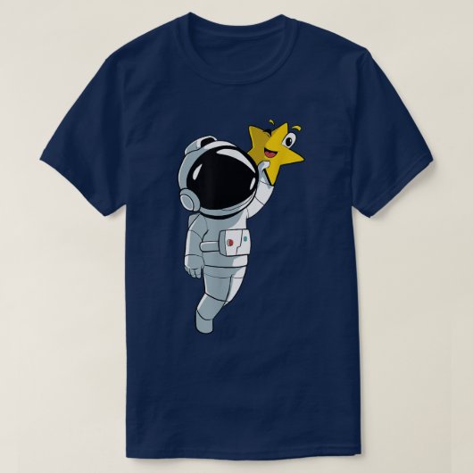 宇宙飛行士スタープラネットTシャツ Tシャツ (デザイン正面)