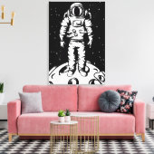 宇宙飛行士ステータス キャンバスプリント (インサイチュ (リビング))