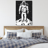 宇宙飛行士ステータス キャンバスプリント (インサイチュ (寝室))