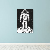 宇宙飛行士ステータス キャンバスプリント (インサイチュ (ウッドフロア))