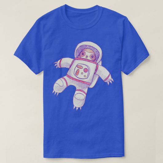 宇宙飛行士スローススケッチ Tシャツ (デザイン正面)